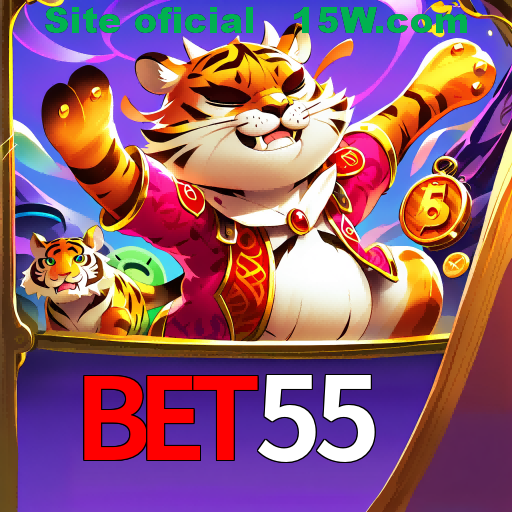 Imagem promocional da Bet55 mostrando a plataforma e suas vantagens